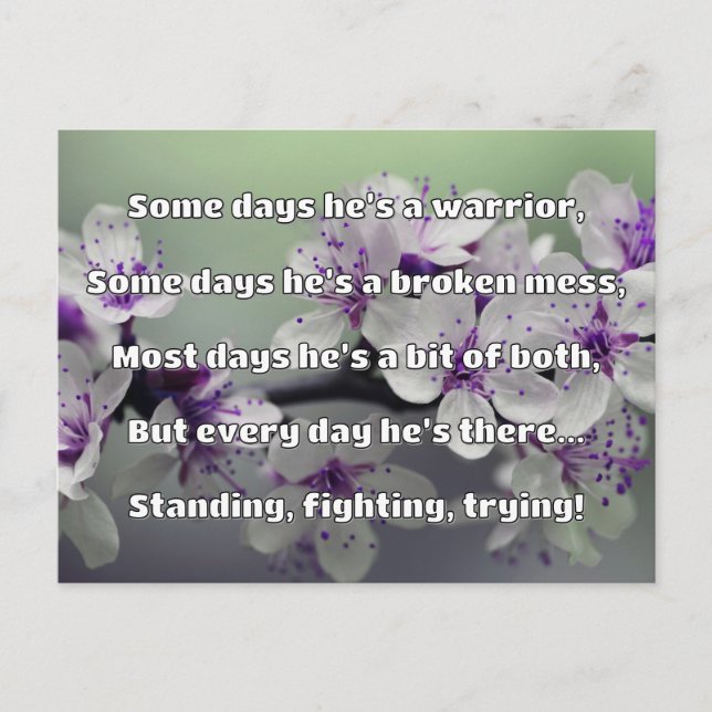 Empath Strength Positives Zitat Förderung Postkarte (Vorderseite)