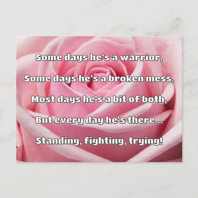 Empath Strength Positives Zitat Förderung Postkarte (Vorderseite)