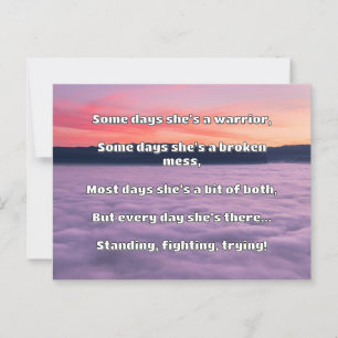 Empath Strength Positives Zitat Förderung Postkarte