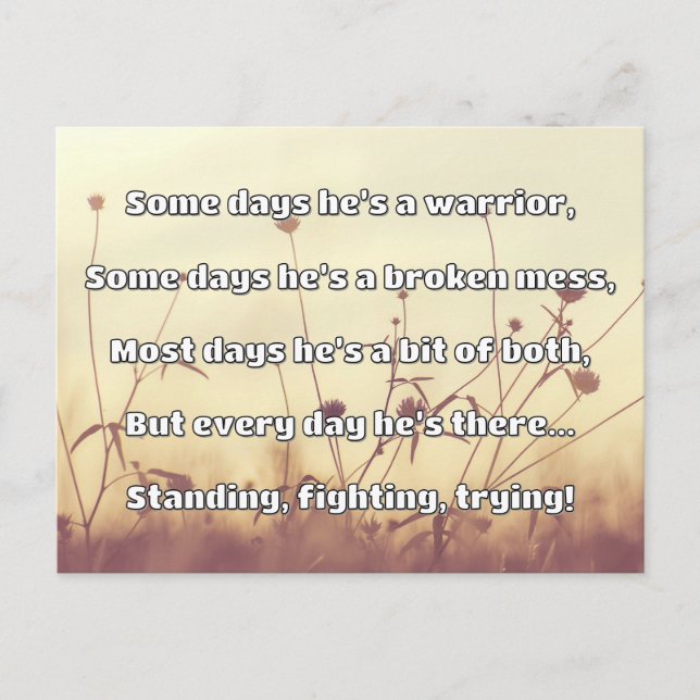 Empath Strength Positives Zitat Förderung Postkarte (Vorderseite)