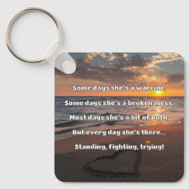 Empath Strength Positives Zitat Förderung Schlüsselanhänger