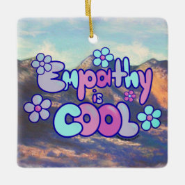 Empathie ist Cool - Coole Töne Keramikornament