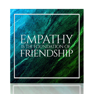 Empathie ist die Stiftung der Freundschaft Fliese