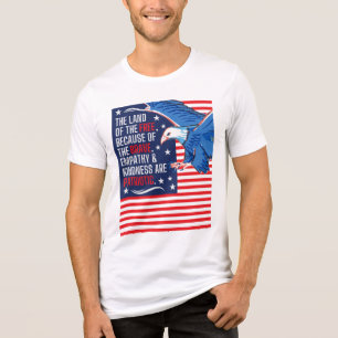 Empathie und Freundlichkeit sind Patriotik Tri-Blend Shirt