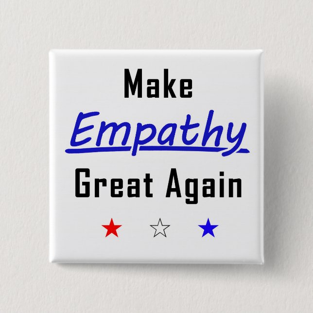 Empathie wieder zum großen Button auf dem Platz (Vorderseite)