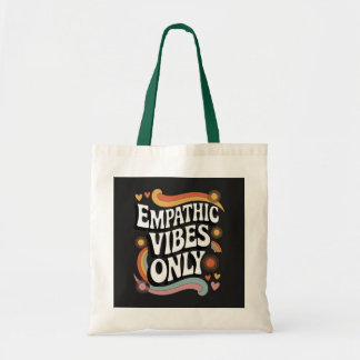 Empathische Vibes only Tote Bag - Retro Feel Good  Tragetasche