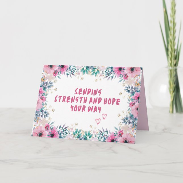 Empathy Card - Krankheit, Verlust der Geliebten Ankündigung (Vorderseite)