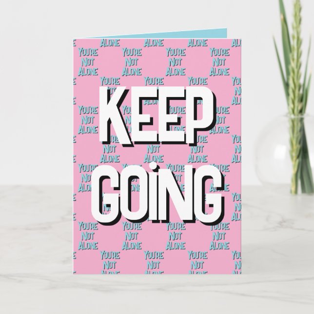 Empathy Card unterstützt schwierige Zeiten Dankeskarte (Vorderseite)