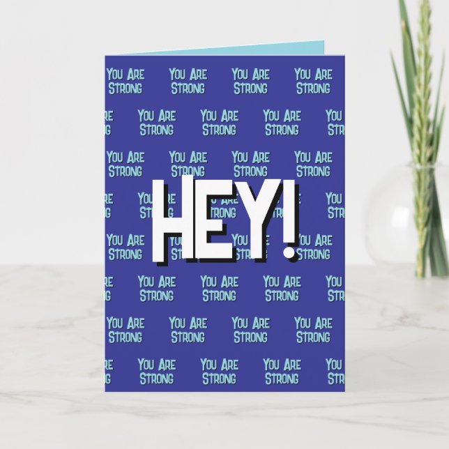 Empathy Card zur Unterstützung und Ermutigung Dankeskarte (Vorderseite)