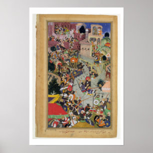 Emperor Akbar (r.1556-1605) shoots Saimal at the S Poster