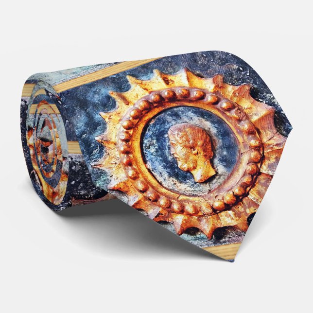 Emperor II Blu Neck Tie Krawatte (Gerollt)