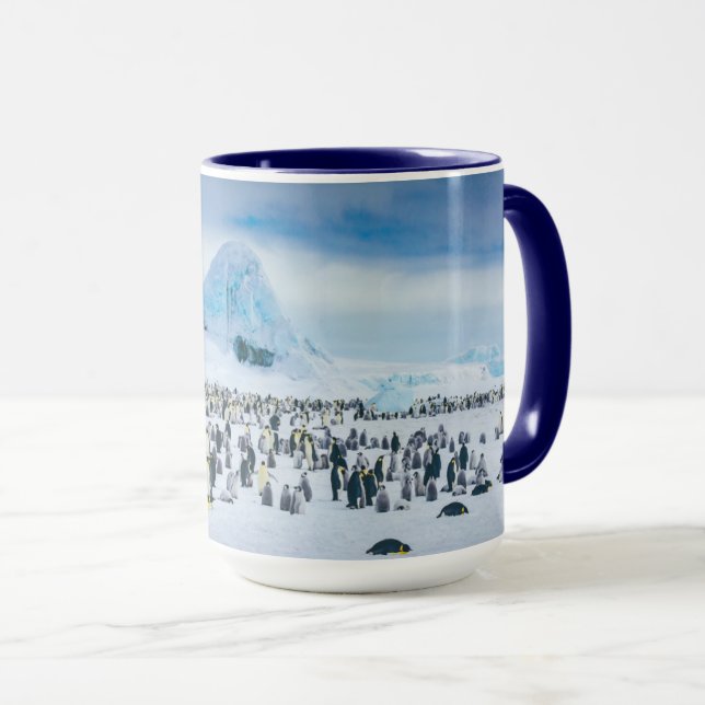 Emperor Penguin Colony Tasse (VorderseiteRechts)