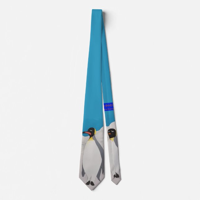 Emperor Penguin Necktie Krawatte (Vorderseite)