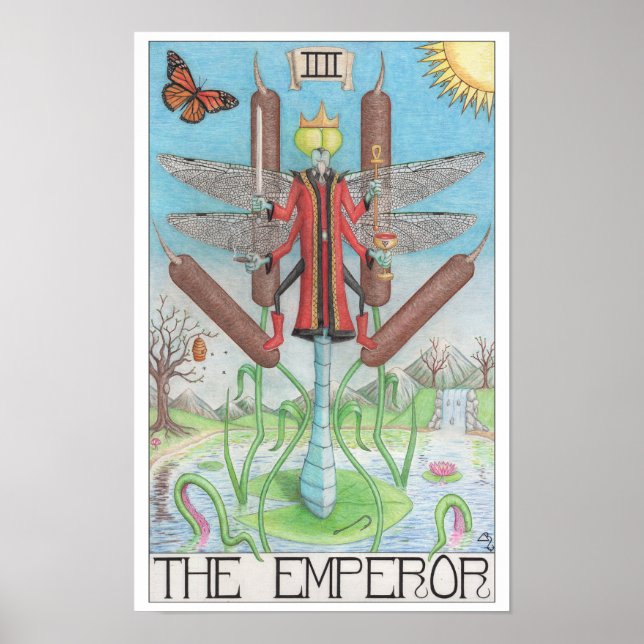 Emperor tarot card poster (Vorne)