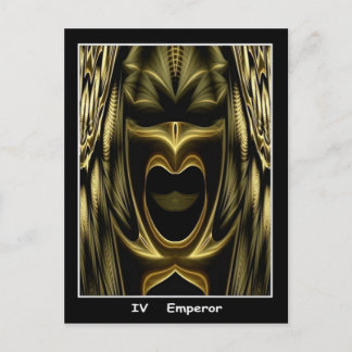 Emperor-Tarot-Karte Postkarte