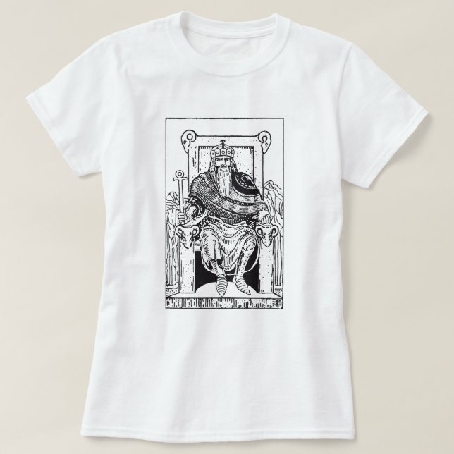 Emperor-Tarot-Karte T-Shirt (Design vorne)