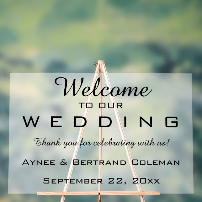 Empfang bearbeiten acrylschild (Neutral)