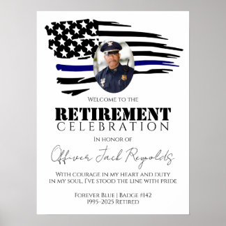 Empfang der Polizei Poster