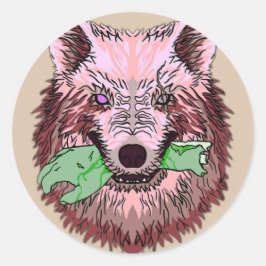 Empfang des Albtraums Runder Aufkleber