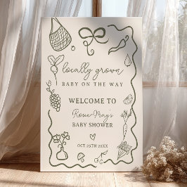 Empfang des lokalen Baby Rustic Bauern auf dem Mar Poster