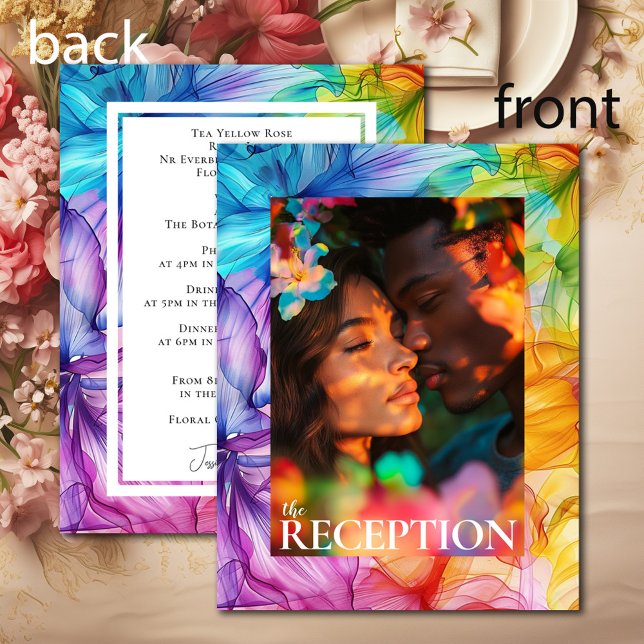 Empfang DETAILS Ethereal Bloom Begleitkarte (Reception DETAILS Ethereal Bloom Enclosure Card)