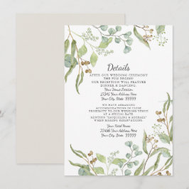 Empfang Details Rustikale Weinkellerei Eukalyptus  Einladung