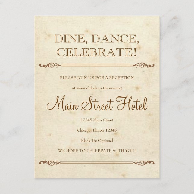 Empfang-Einsteckkarte für Storybook Begleitkarte (Vorderseite)