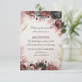 Empfang für die Blume der Wasserfarbe im Herbst Einladung