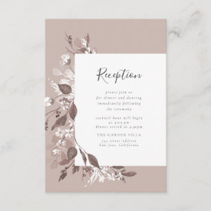 Empfang für Herbst-Flora Einsteckkarte Begleitkarte