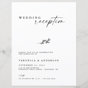 Empfang für Hochzeitsfeiern - Einladung zum Budget