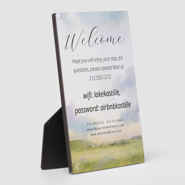 Empfang im Haus Bild und Logo WiFi Fotoplatte (Seite)