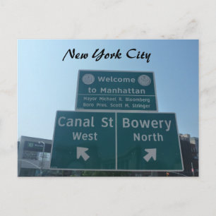 Empfang in Manhattan Postkarte