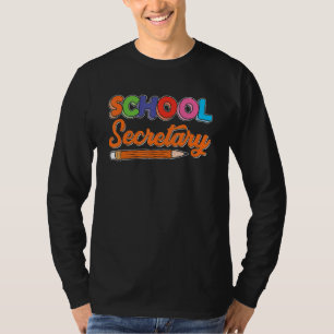 Empfang Lady Administrative Assisty School e T-Shirt