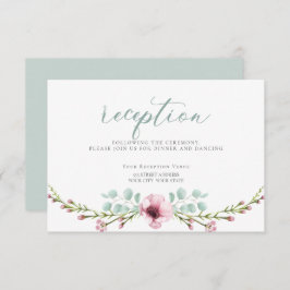 EMPFANG | Pink Anemone Blume und Folien Einladung