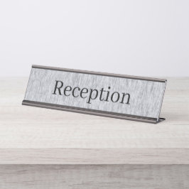 Empfang-Schreibtisch Schreibtischnamensplakette