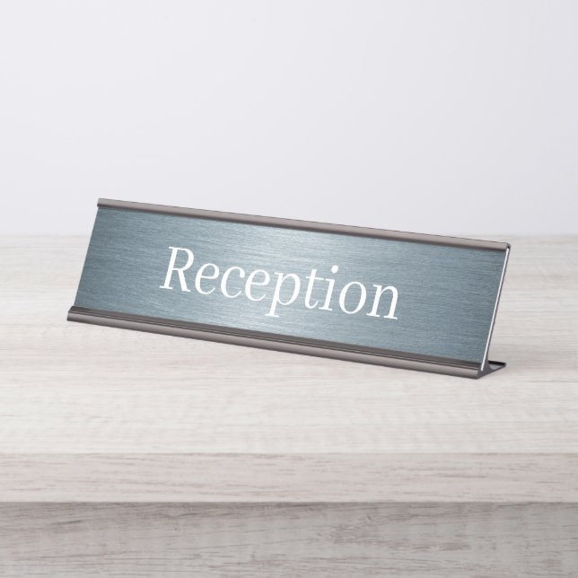 Empfang-Schreibtisch Schreibtischnamensplakette (Vorderseite )