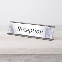 Empfang-Schreibtisch Schreibtischnamensplakette