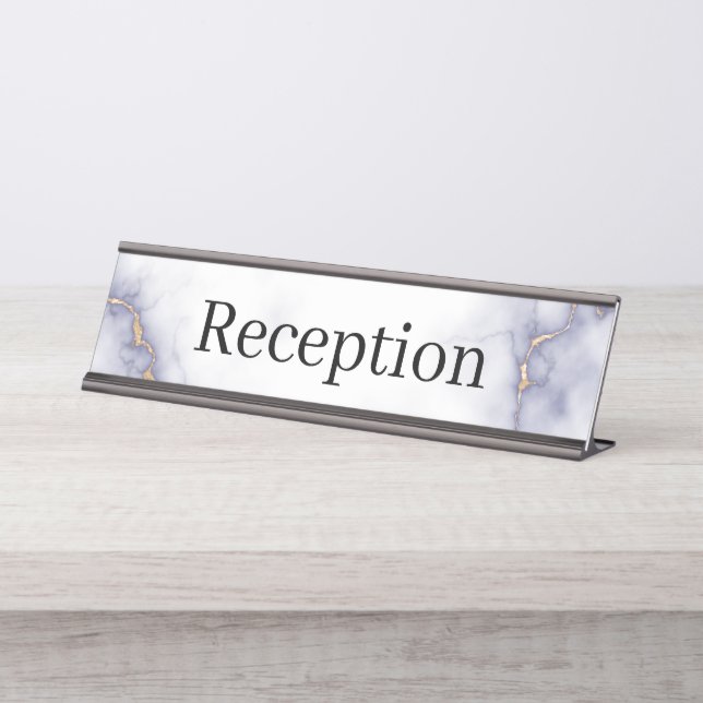 Empfang-Schreibtisch Schreibtischnamensplakette (Vorderseite )