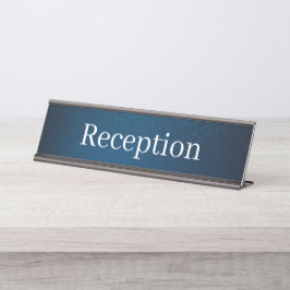 Empfang-Schreibtisch Schreibtischnamensplakette