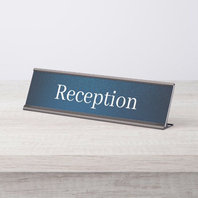 Empfang-Schreibtisch Schreibtischnamensplakette (Vorderseite )
