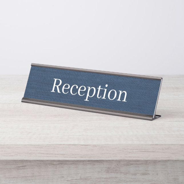 Empfang-Schreibtisch Schreibtischnamensplakette (Vorderseite )