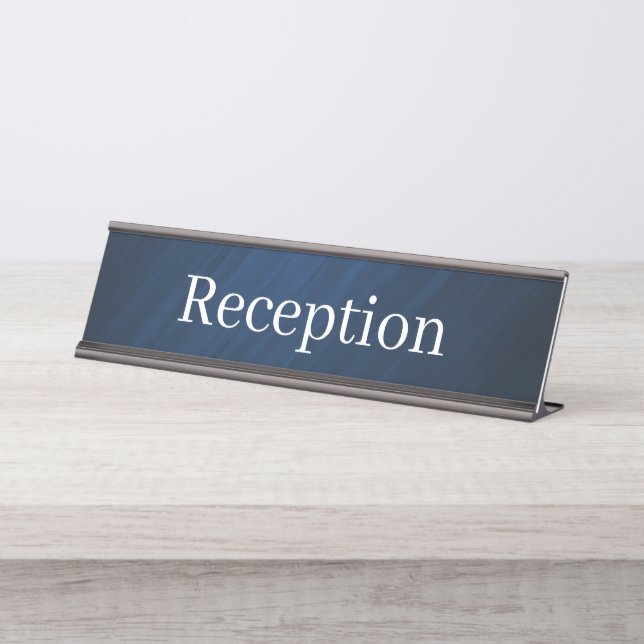 Empfang-Schreibtisch Schreibtischnamensplakette (Vorderseite )