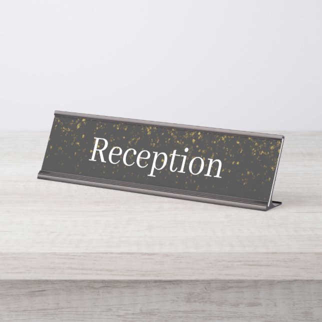 Empfang-Schreibtisch Schreibtischnamensplakette (Vorderseite )