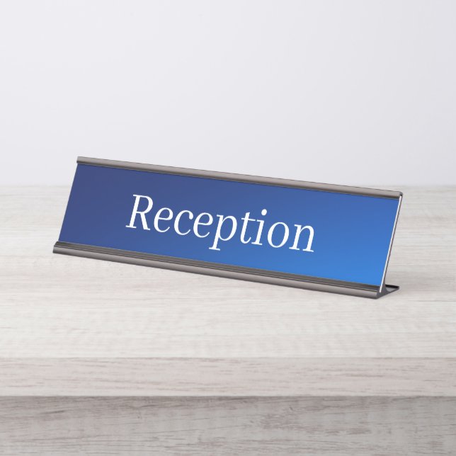 Empfang-Schreibtisch Schreibtischnamensplakette (Vorderseite )