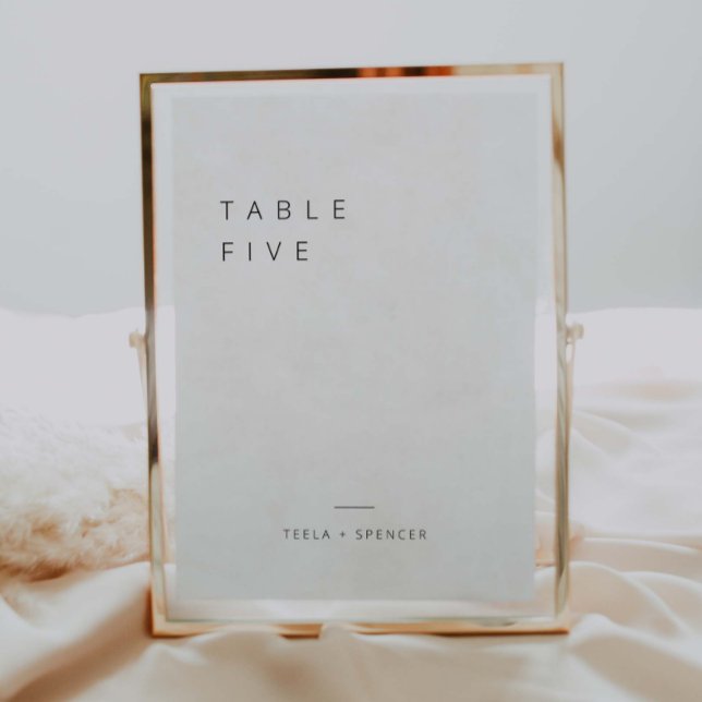 Empfang Tischnummer Minimalistisch Decor Card T102 (Von Creator hochgeladen)