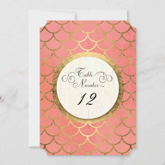 Empfang Tischnummern Imitate (Vorderseite)