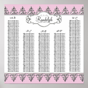 Empfang Tischplatte Barockschräge Silber Poster