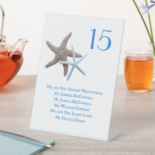 Empfang Tischsitze Stangen aus dem Erdmeer Sockelschild