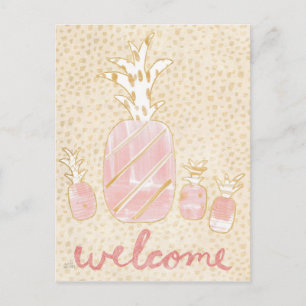 Empfang von Ananas Postkarte