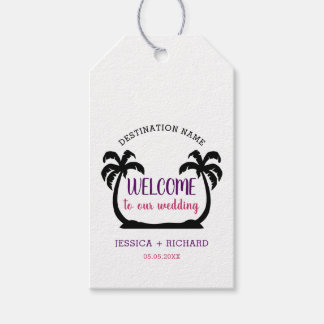Empfang von Destination Beach Wedding Geschenkanhänger